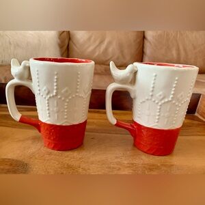 CLAY ART Textured Bird Mugs